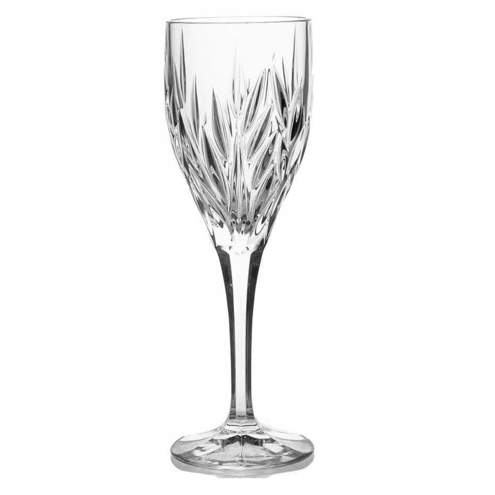 Gorham Crystal Clear Star Blossom Wine Glasses Set of 7 - Picture 2 of 9